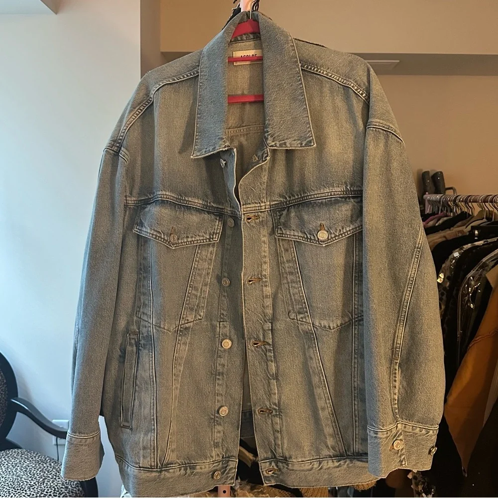 Agolde Wayne Oversized Denim Jacket NWT - Picture 9 of 10